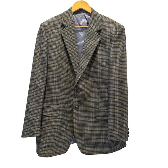 NWOT Triona Design 100% Wool Heritage Plaid Blazer Men’s 42L | Made in Ireland - Picture 1 of 5